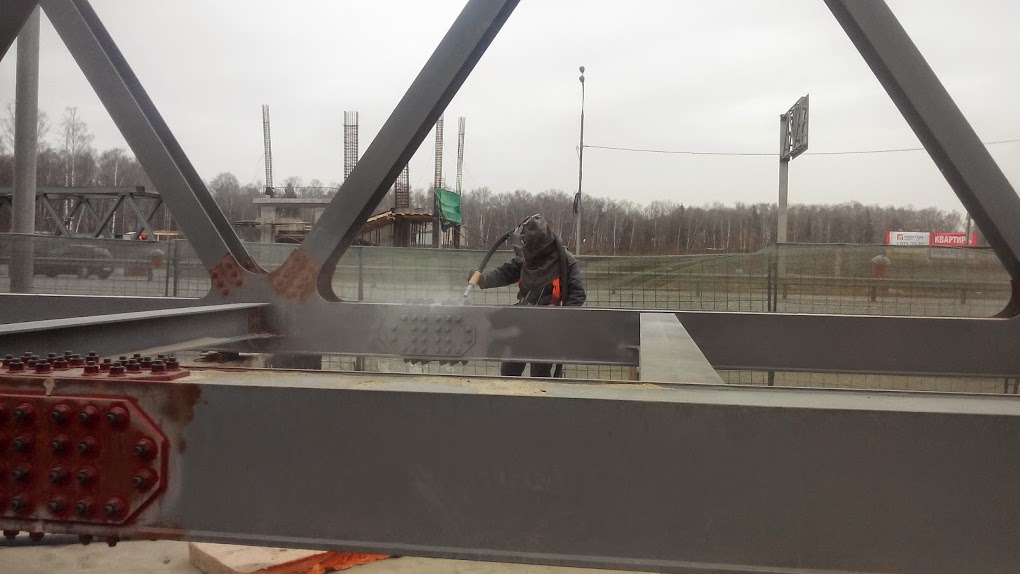 Антикоррозийная защита пешеходного моста Дмитровское шоссе